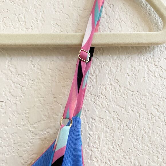 New Jadelynn Brooke L Women's Colorful Pink Print Cami Mini Swing Trapeze Dress - Picture 9 of 12